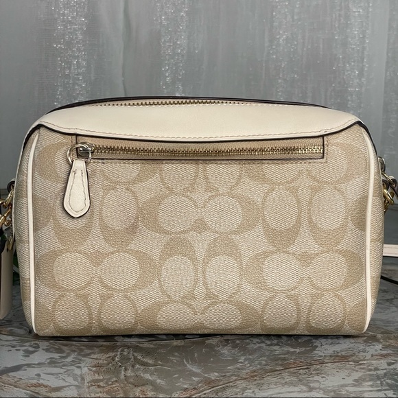 Coach Bennett Crossbody In Signature Canvas With Radial Rainbow F76628 - Picture 2 of 13